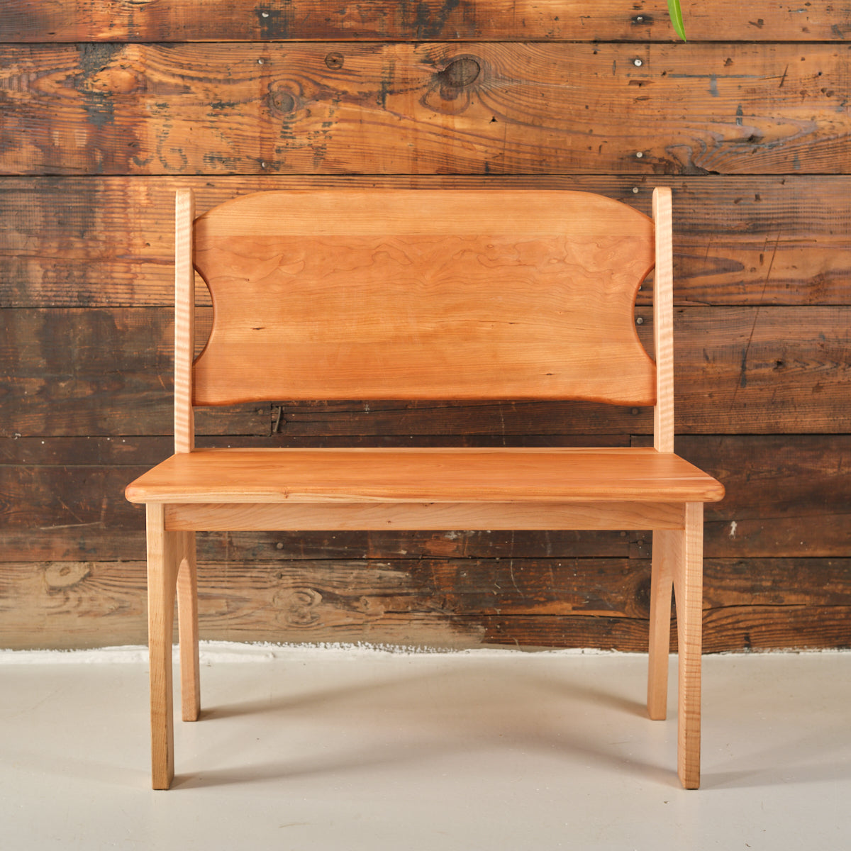 Farmhouse Table - Table Only or Table with Chairs Options + Farmhouse Bench Add-on (All Natural Beeswax finish) - 33" L x 22" W x 24" H - Child Size