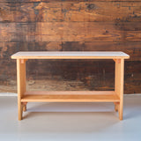 Cherry Wood Storage Bench - 32" L x 14" D x 18" H