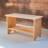 Cherry Wood Storage Bench - 32" L x 14" D x 18" H