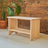 Maple Wood Storage Bench - 32" L x 14" D x 18" H (Adult Height)