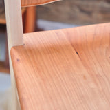 Everyday Child's Simple Chair - Cherry Wood with Maple Accents - Tung Oil Finish - 14" L x 13-3/4" W x 28" H