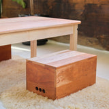 Play Table & Two Crates - Cherry with Maple Accents - 16" H x 33" L x 22" W - Child Size