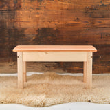 Cherry Simple Bench - 13 3/4" H x 27" L x 11" W