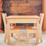 Toddler Table and 2 Chairs Set (ages 1.5 - 4 yrs) - 23" x 23" x 19" H