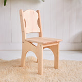 Simple Maple Wood Desk and Farmhouse Chair - 33" L x 22" D x 24" H