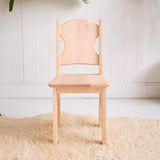 Simple Maple Wood Desk and Farmhouse Chair - 33" L x 22" D x 24" H