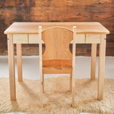 Simple Desk with Farmhouse Chair - 33" L x 22" W x 24" H - Child Size