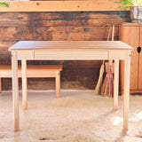 Large Cherry Wood Desk with Eco Water-based Hard Finish - Child or Adult Height - 42" L x 28" W