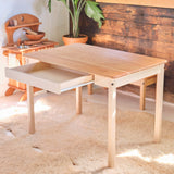 Large Cherry Wood Desk with Eco Water-based Hard Finish - Child or Adult Height - 42" L x 28" W