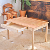 Large Cherry Wood Desk with Eco Water-based Hard Finish - Child or Adult Height - 42" L x 28" W