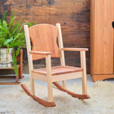 Rocking Chair - Cherry & Maple Wood - 24 3/4" Tall - Child Height