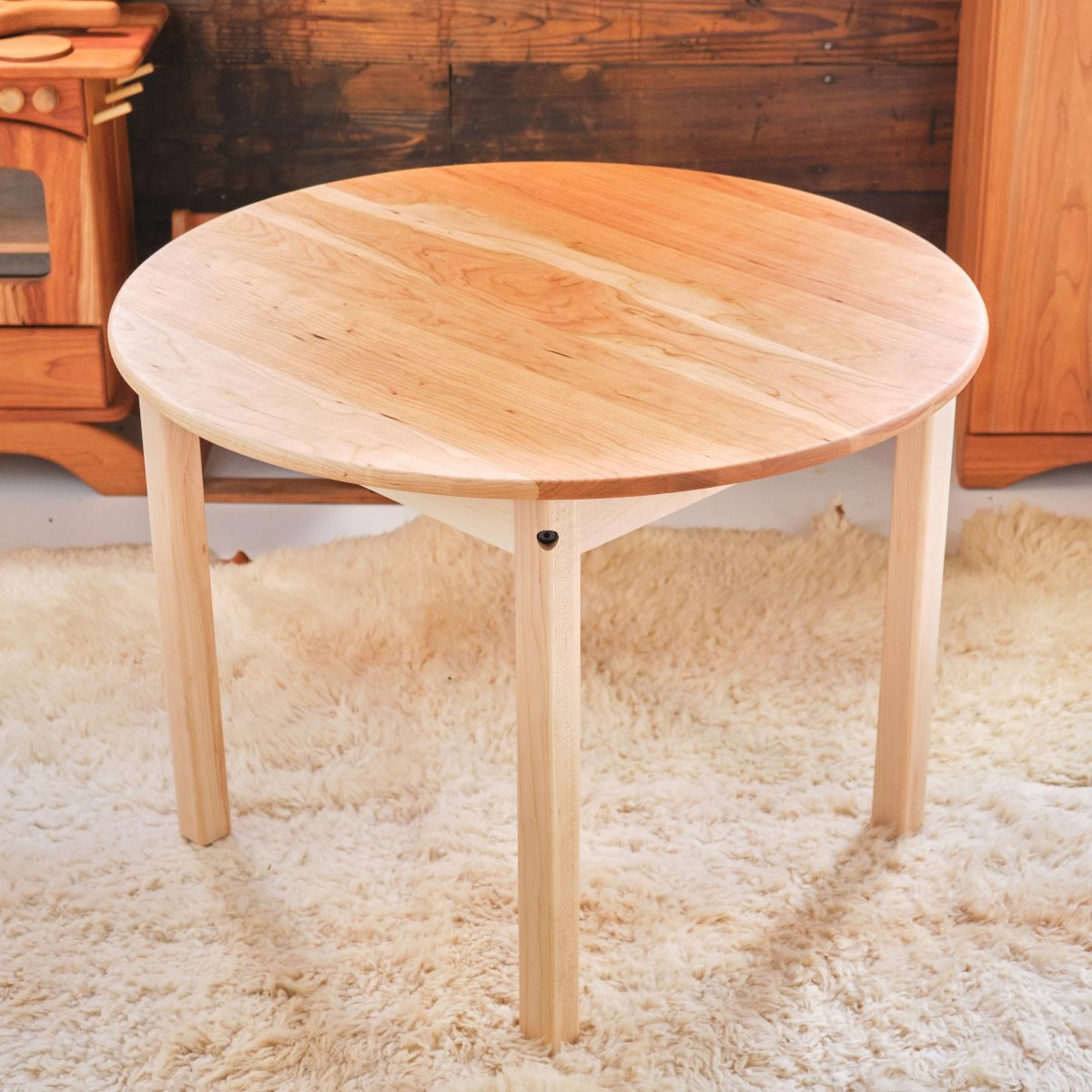 33" Round Cherry Table - Child or Adult Height