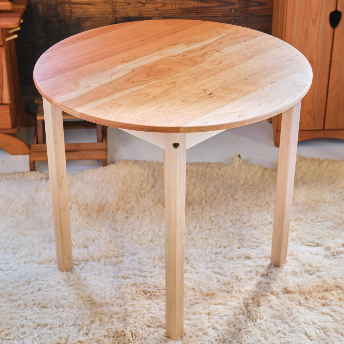 33" Round Cherry Table - Child or Adult Height