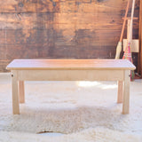 Everyday Bench - Child Height -  36" long  - Cherry with Maple Accents