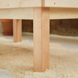 Child's Large Play Table / Activity Table with Elevated Border - All Maple Wood 42" x 28"