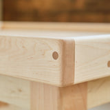 Child's Large Play Table / Activity Table with Elevated Border - All Maple Wood 42" x 28"