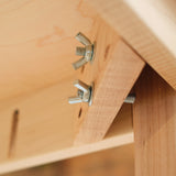 Child's Large Play Table / Activity Table with Elevated Border - All Maple Wood 42" x 28"