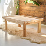 Child's Large Play Table / Activity Table with Elevated Border - All Maple Wood 42" x 28"