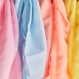 Small 21" Pastel Rainbow Play Silks, Set of 6