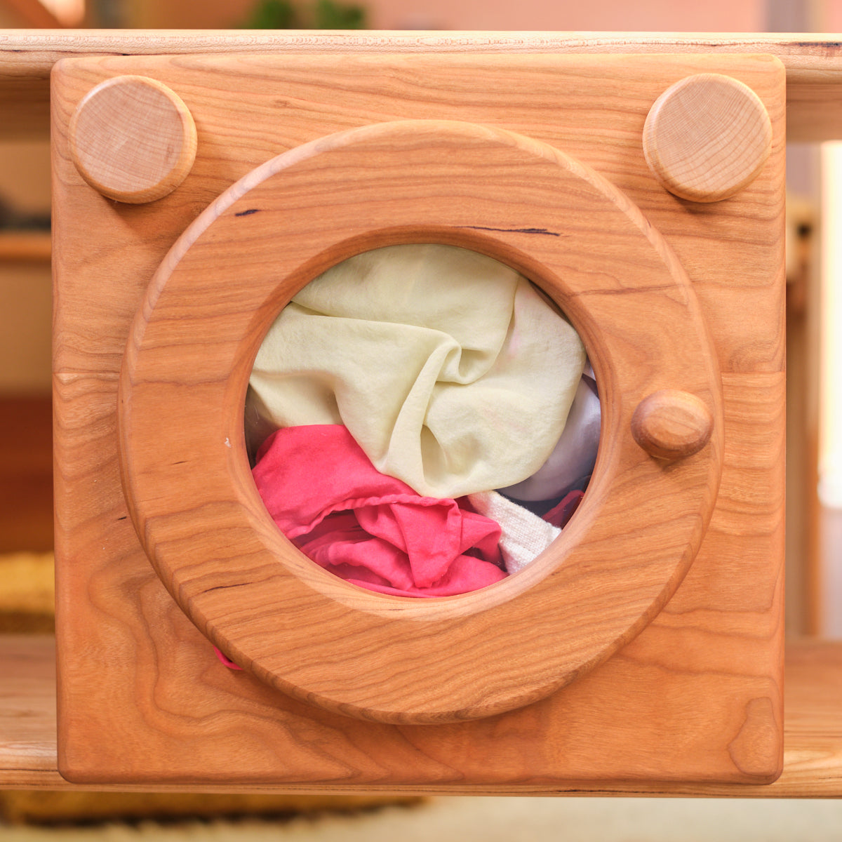Wooden Pretend Washing Machine - for Playstand or Anywhere Wooden Pretend Washing Machine - for Playstand or Anywhere