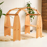 Wooden Playstand with Wooden Nuts and Bolts - 37 1/2" L x 54" W x 49" H