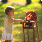 Cherry Doll High Chair - 11" x 11" x 30" H