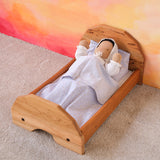 Doll Bedding Set (Mattress, Sheet and Pillow) - Fits our Doll Bed or Doll Cradle