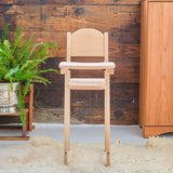 Maple Doll High Chair - 11" x 11" x 30" H