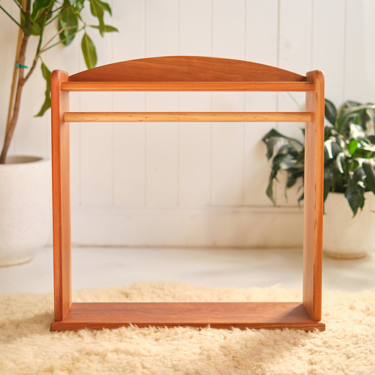 Wooden Doll Garment Rack / Clothes Caddy & Hangers