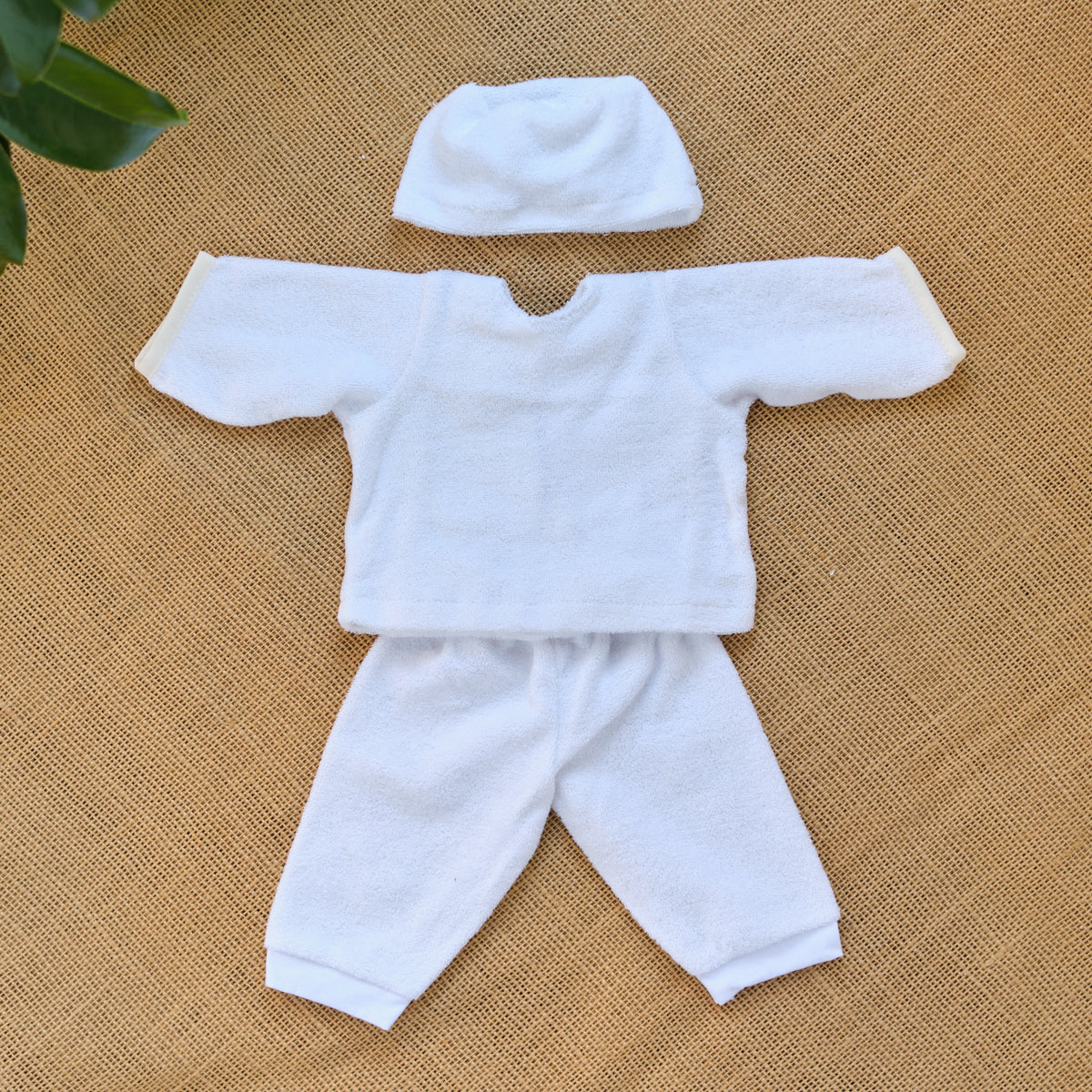Terry Cloth Outfit for 15" Waldorf Baby Dolls - 3 Piece