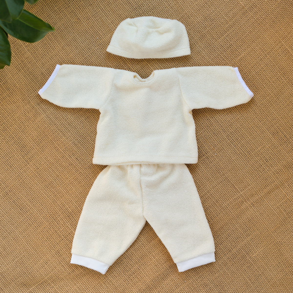 Terry Cloth Outfit for 15" Waldorf Baby Dolls - 3 Piece