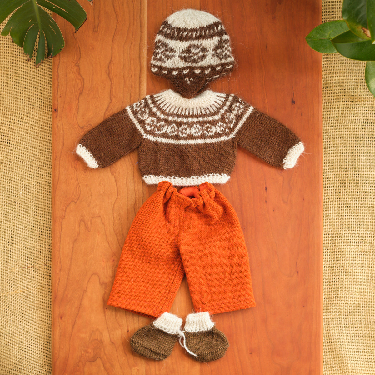 14" Waldorf Boy Doll Knitted Alpaca Outfits
