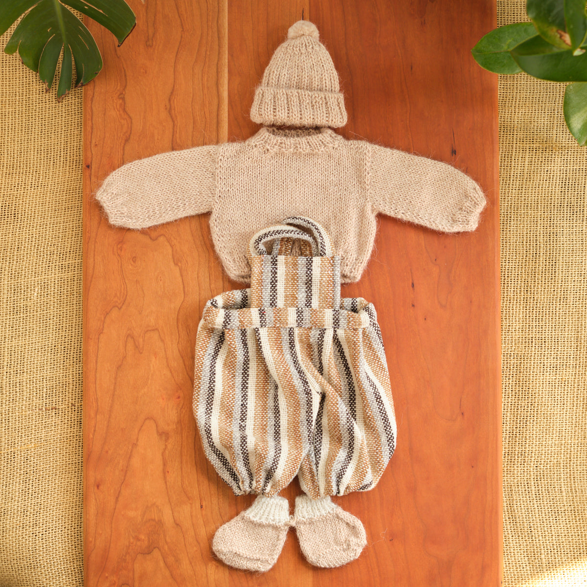 14" Waldorf Boy Doll Knitted Alpaca Outfits