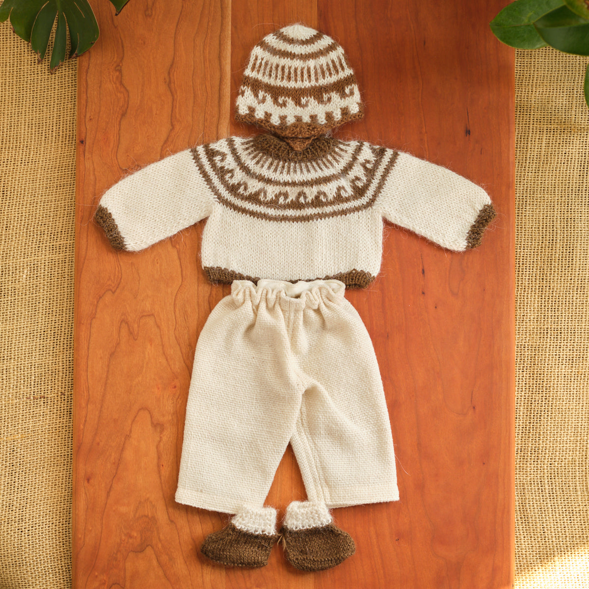 14" Waldorf Boy Doll Knitted Alpaca Outfits