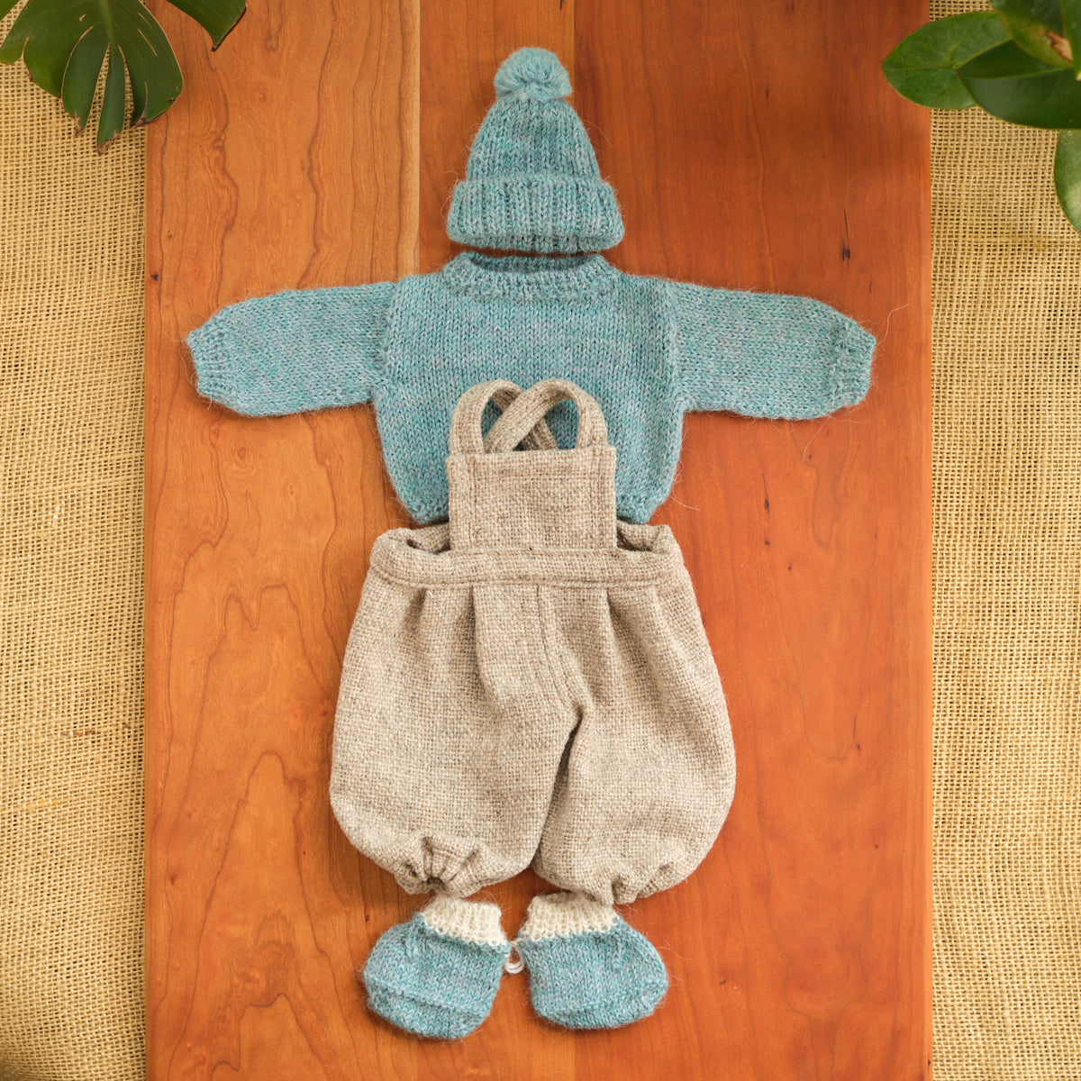 14" Waldorf Boy Doll Knitted Alpaca Outfits