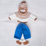 14" Waldorf Boy Doll Alpaca Knitted Outfits