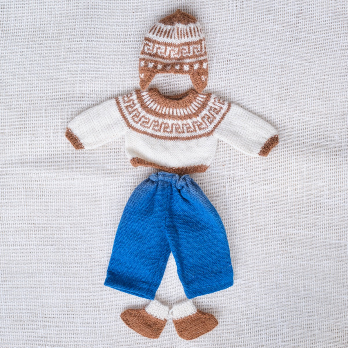 14" Waldorf Boy Doll Alpaca Knitted Outfits