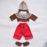 14" Waldorf Boy Doll Alpaca Knitted Outfits