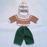 14" Waldorf Boy Doll Alpaca Knitted Outfits