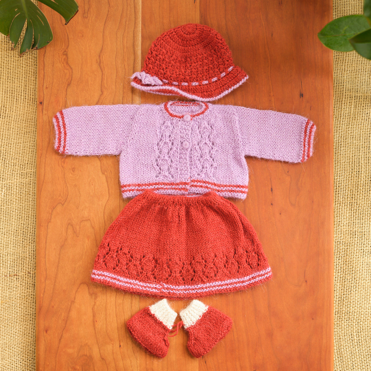 14" Waldorf Girl Doll Alpaca Knitted Outfits