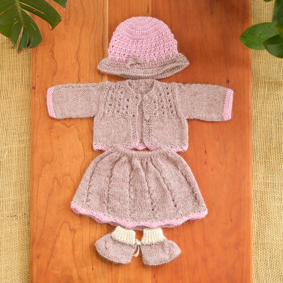 14" Waldorf Girl Doll Alpaca Knitted Outfits