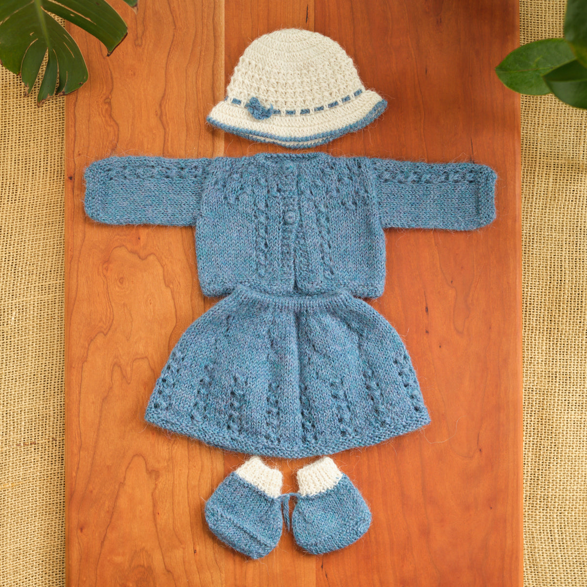 14" Waldorf Girl Doll Alpaca Knitted Outfits
