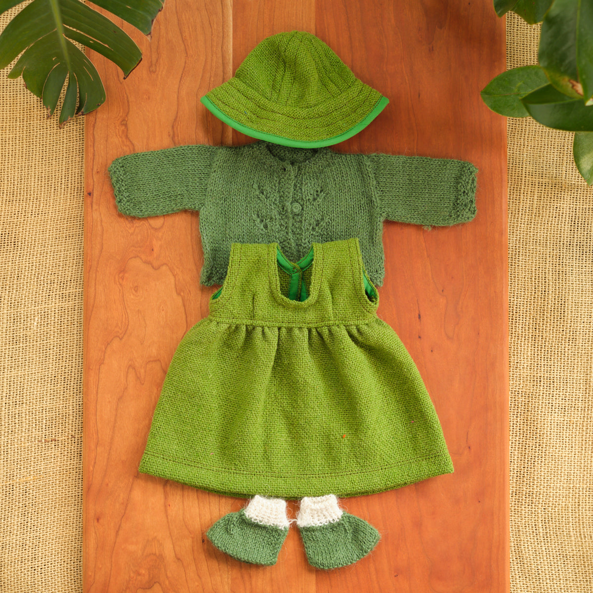 14" Waldorf Girl Doll Alpaca Knitted Outfits