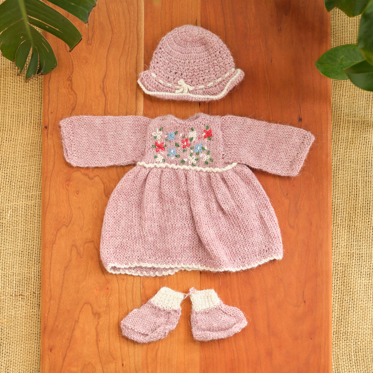 14" Waldorf Girl Doll Alpaca Knitted Outfits