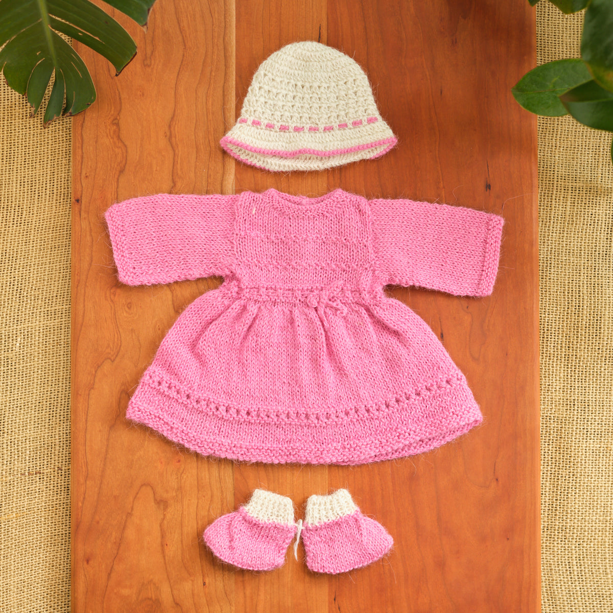 14" Waldorf Girl Doll Alpaca Knitted Outfits