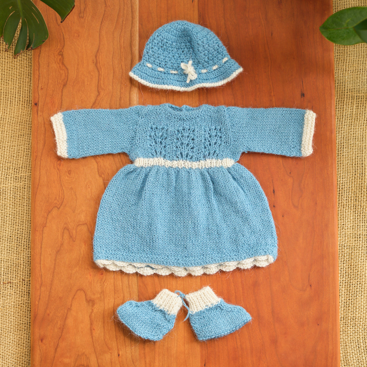 14" Waldorf Girl Doll Alpaca Knitted Outfits