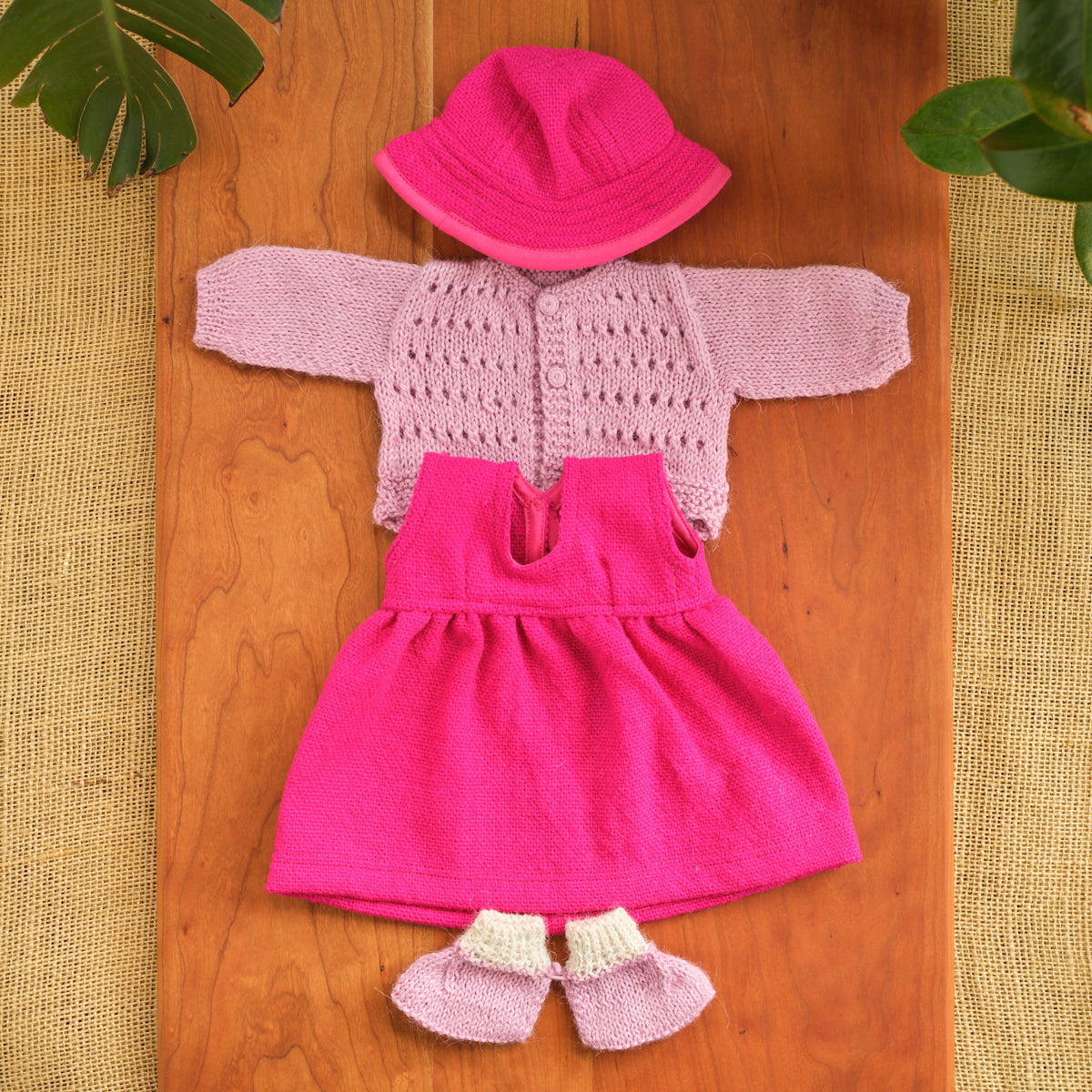 14" Waldorf Girl Doll Alpaca Knitted Outfits