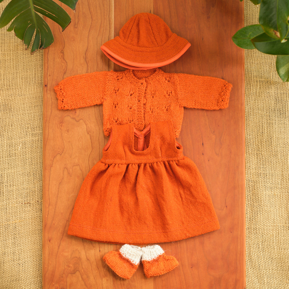 14" Waldorf Girl Doll Alpaca Knitted Outfits