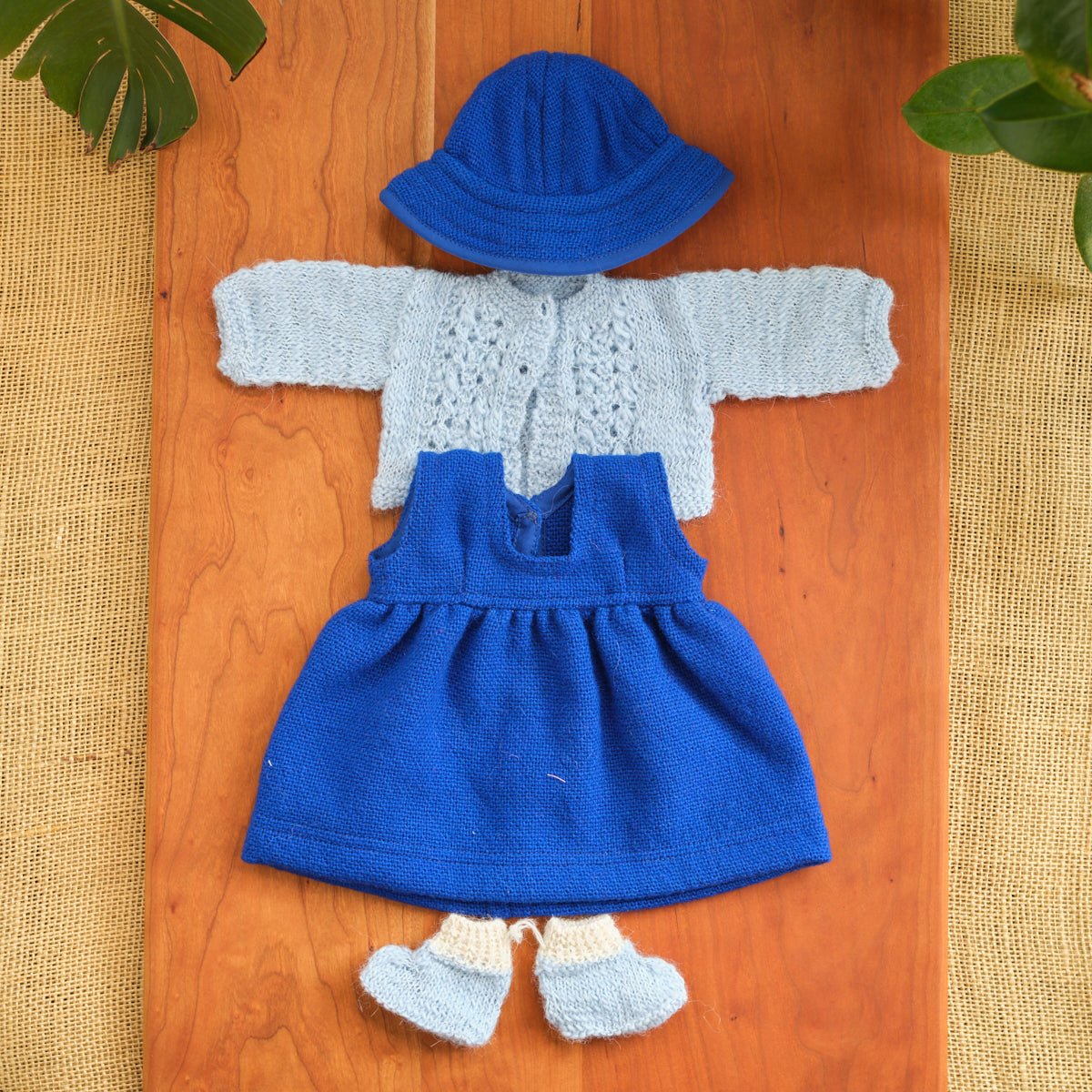 14" Waldorf Girl Doll Alpaca Knitted Outfits