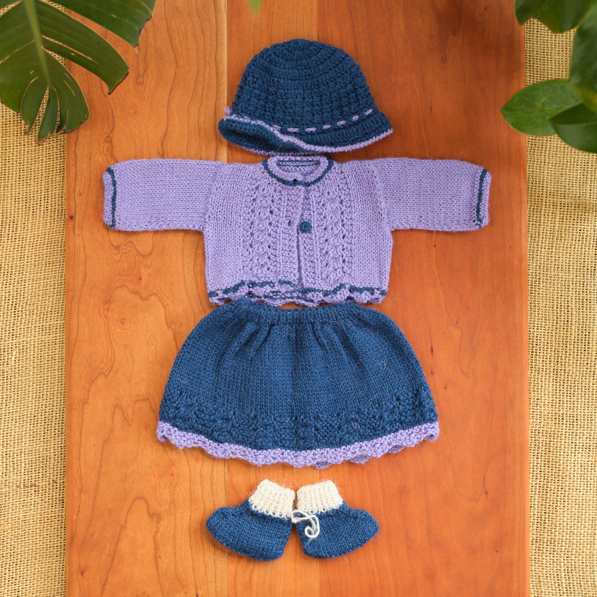 14" Waldorf Girl Doll Alpaca Knitted Outfits